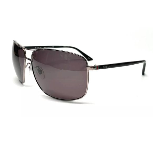 Gucci Men's Grey Ruthenium Sunglasses! - Picture 1 of 3
